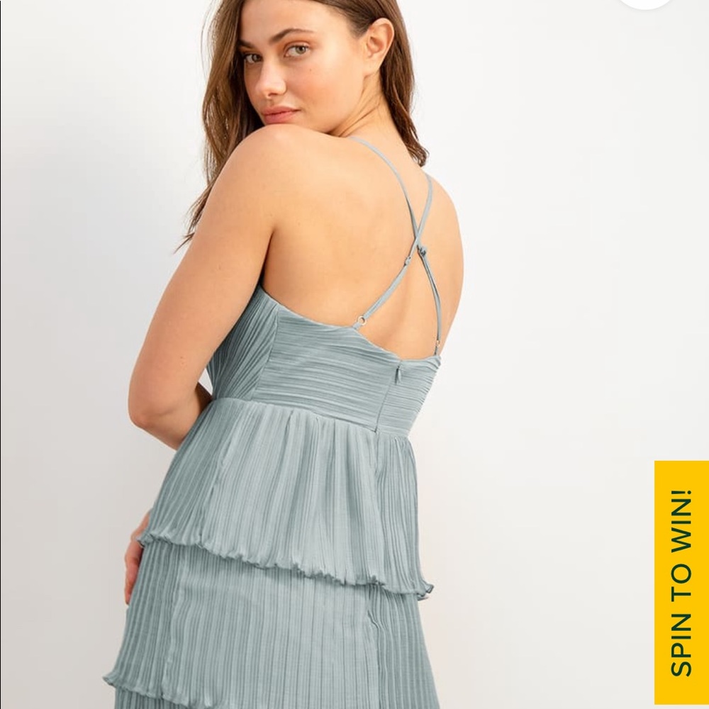 Lulu’s Tiered Ruffle Mini Dress - Picture 4 of 6